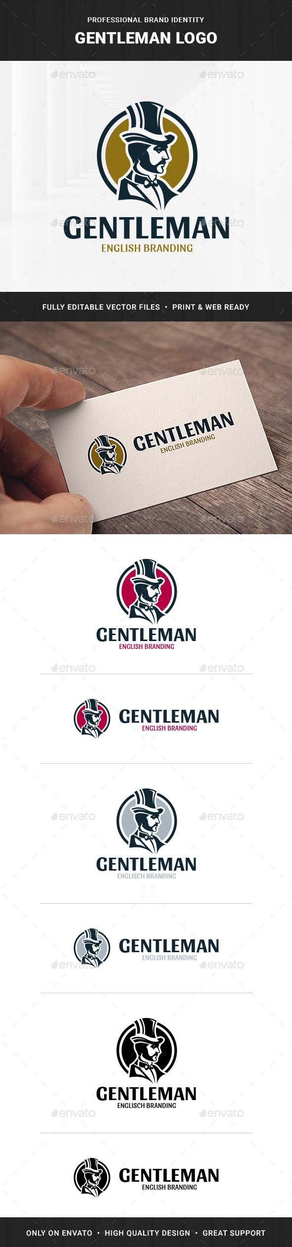 Gentleman Logo Template