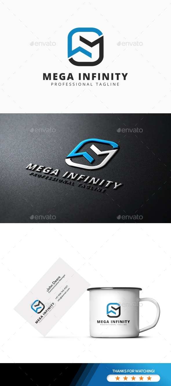 M Letter - Mega Infinity Logo