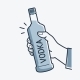 Hand Holds Vodka Bottle - GraphicRiver Item for Sale