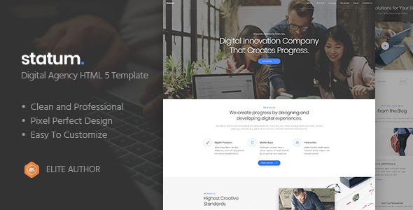 Statum - Business & Agency HTML5 Template