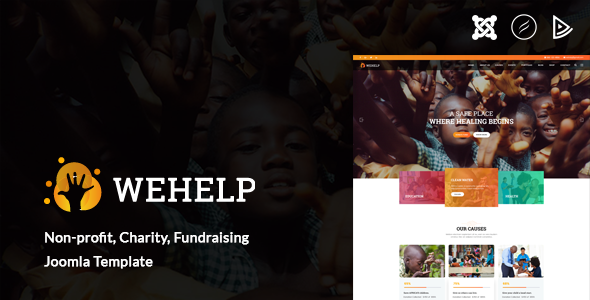 WeHelp - Charity, Non-profit, fundraising Joomla Template
