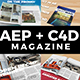 AE + C4D Real Animated Magazine - VideoHive Item for Sale