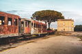 MANDURIA-ITALY/DECEMBER 2017: Abandoned train - PhotoDune Item for Sale