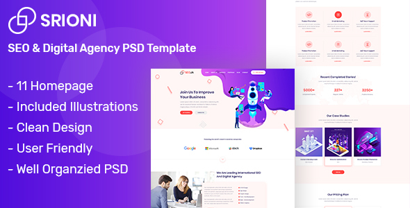 SEOJA - SEO & Digital Agency PSD Template