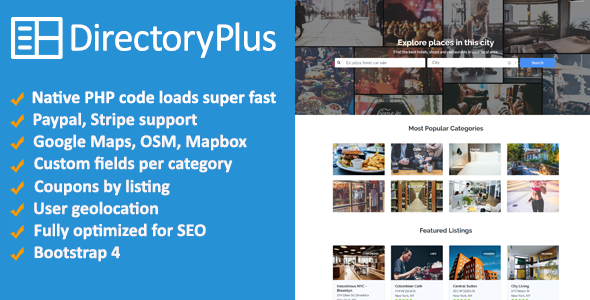 Directory Plus – Business Directory PHP Script Free Download [Latest Version]