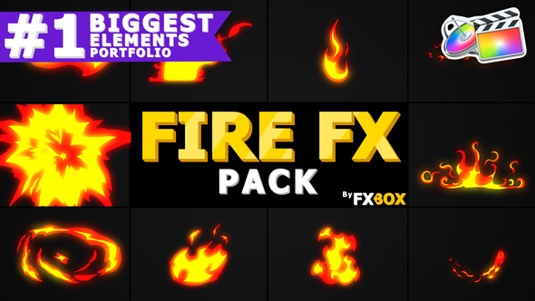Hand Drawn FIRE Elements | FCPX