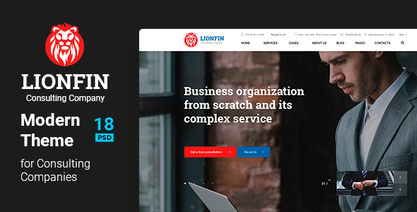 LIONFIN - Consulting PSD Template