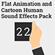 Flat Animation and Cartoon Human Sound Effects Pack
