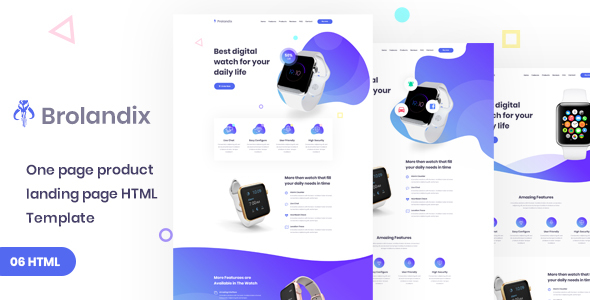 Brolandix  - Product Landing HTML Template