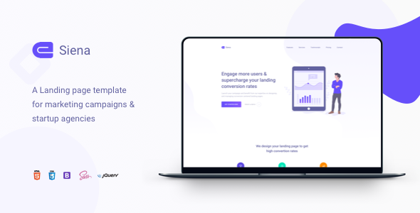 Siena - Marketing Landing Page Template