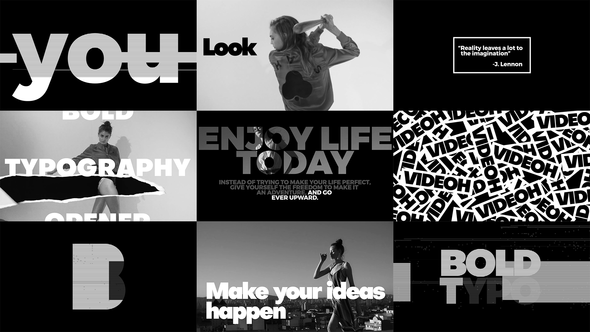 Bold Typo Opener Titles