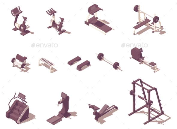 Vector Isometric Gym Exercise Machines Set