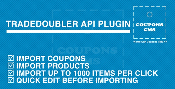 TradeDoubler Plugin for Coupons CMS