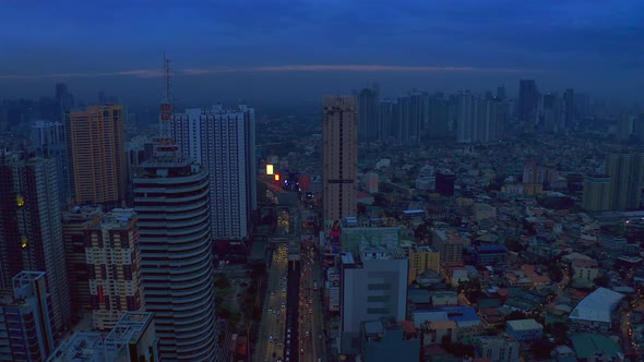 Makati City Skyline and Modern Buildings Business District of Metro Manila