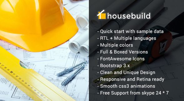 Housebuild - Joomla Construction Business Theme