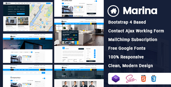 Marina - Real Estate HTML Template