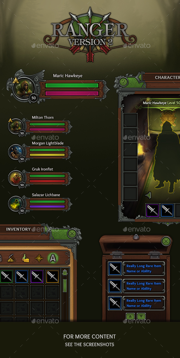 Rpg Game User UI Templates | GraphicRiver