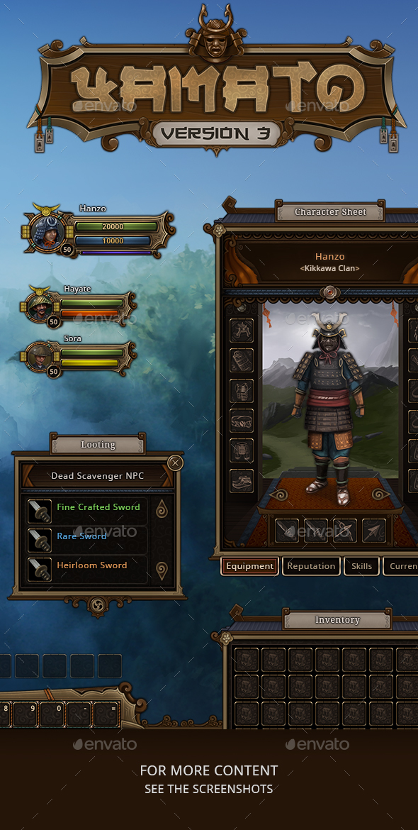 Rpg Game User UI Templates | GraphicRiver