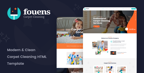 Fouens - Carpet Cleaning Company HTML Template