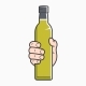 Hand Holds Olive Oil - GraphicRiver Item for Sale