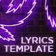 Neon Lyrics Template - VideoHive Item for Sale