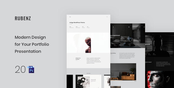 Rubenz – Creative Portfolio Showcase PSD Template