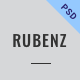 Rubenz – Creative Portfolio Showcase PSD Template - ThemeForest Item for Sale