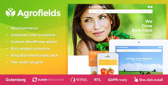 Agrofields - Food Shop & Grocery Market WP Theme