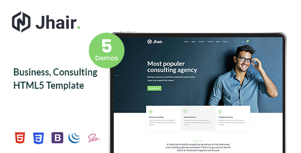 Jhair - Business, Consulting HTML5 Template