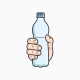 Hand Holds Water Bottle - GraphicRiver Item for Sale