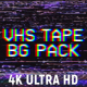 VHS Tape Noise Background Pack 4K - VideoHive Item for Sale