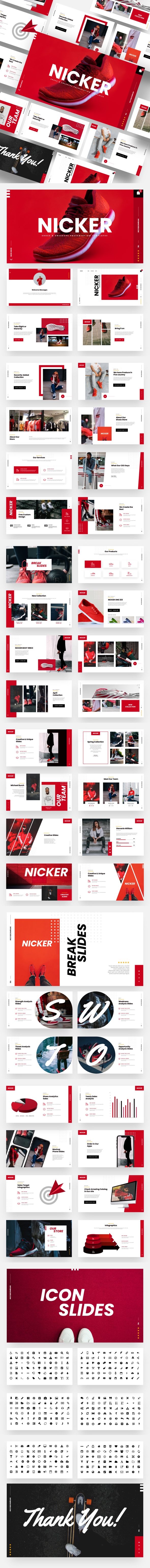 Nicker - Shoes & Sneakers Powerpoint Template