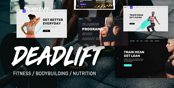 Deadlift – Fitnesss and Bodybuilding WordPress Theme