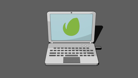 Cartoon Computer Logo Reveal alt