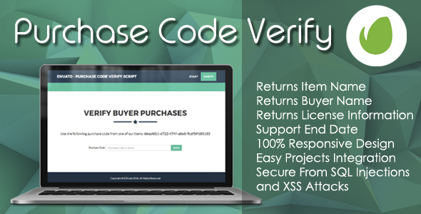 Envato - Purchase Code Verify PHP Script