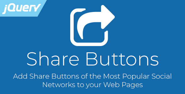 Share Buttons - Social Media jQuery Plugin