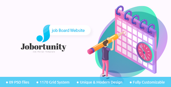 Jobortunity - Job Board PSD Template