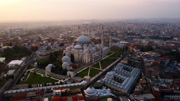 Aerial View of Mosque