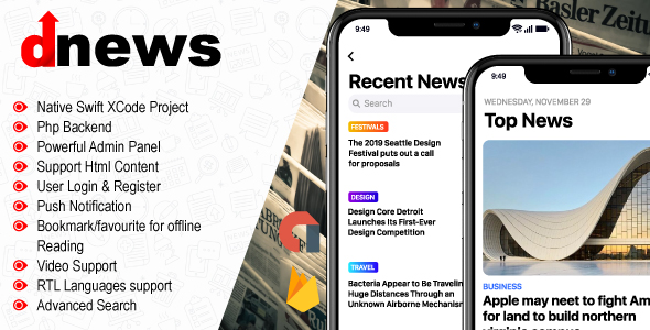 iOS News App - Multipurpose Blog/News/Fashion/Magazine