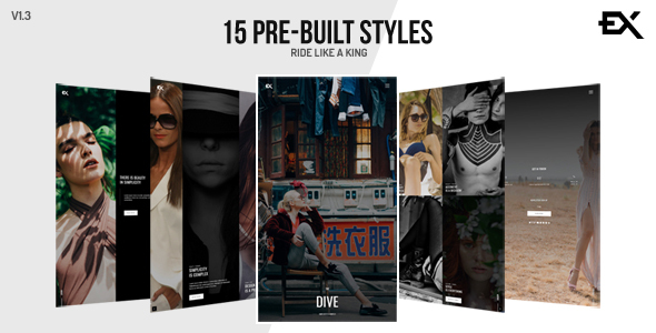 The Dive || Creative One Page Photography / Portfolio Template