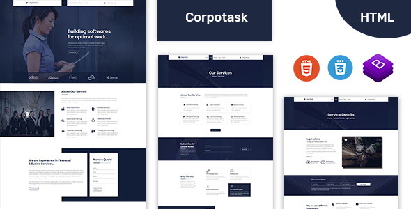 Corpotask - Corporate Business HTML Template