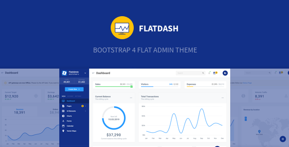 FlatDash - Bootstrap 4 Flat Admin Theme