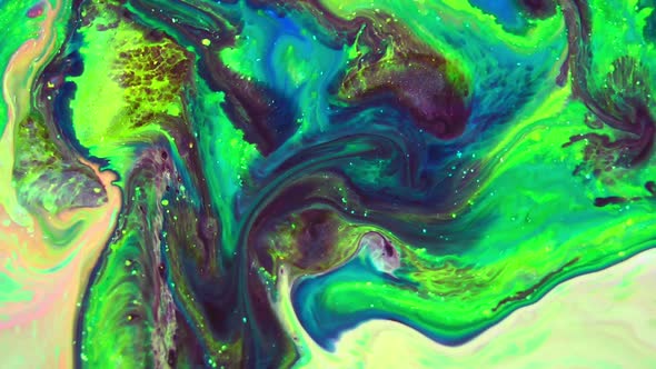Psychedelic Spreading Paint Flow Explosion
