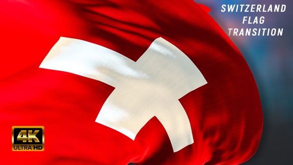 Switzerland flag transition 4k