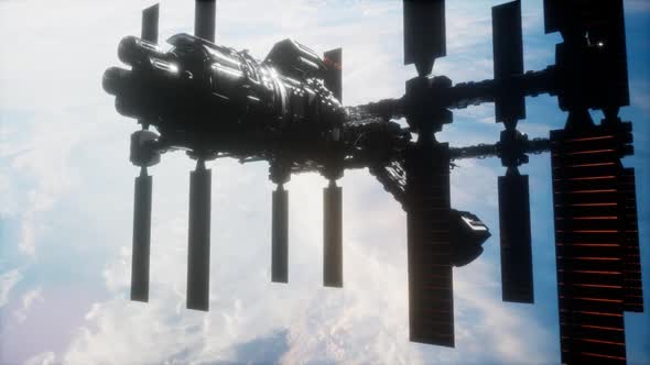 A View of the Earth and a Spaceship alt