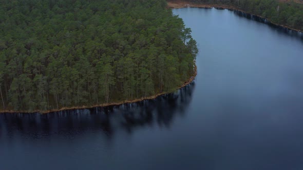 Aerial View of Lake