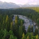 Drone fly over Bialka river and old village in tatra Mountains - VideoHive Item for Sale