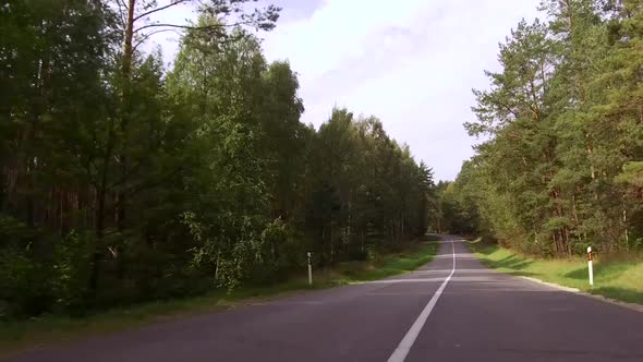 Long Curve Beautiful Rural Road