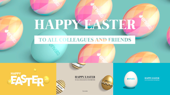 Easter Greetings Pack 4 in 1 | Horizontal & Vertical alt