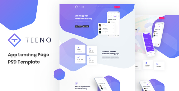 Teeno - App Landing Page